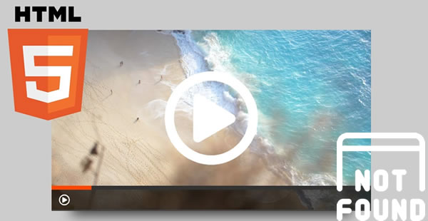 html5 video not found