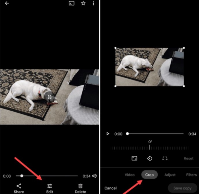 google photos start editing