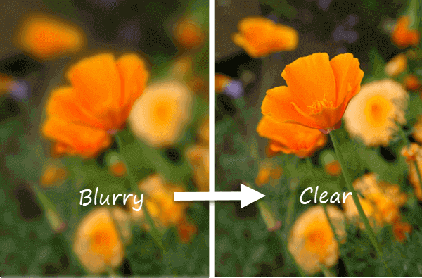 how to make a blurry picture clear