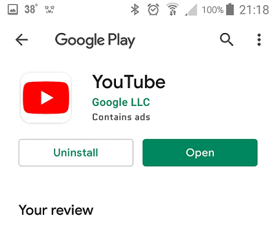 update youtube