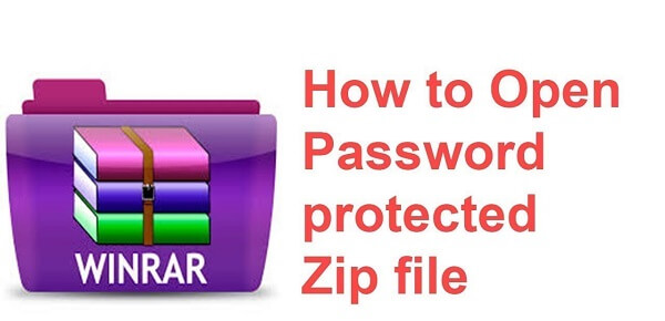 how to open password protected zip file in mobile