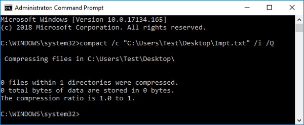 open zip file with command prompt