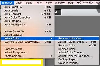 remove color cast in ps