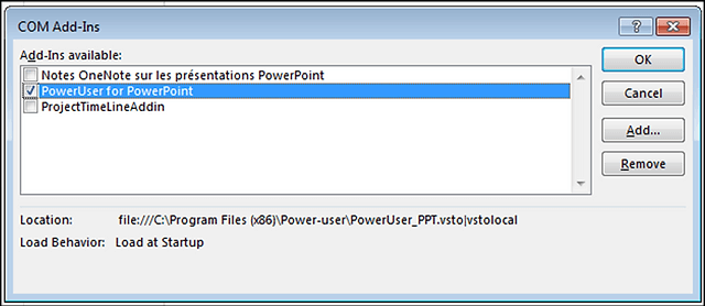 remove powerpoint add ins