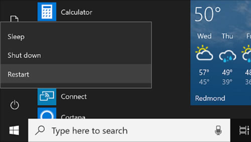 restart windows computer