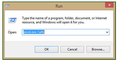 run excel in safe mode