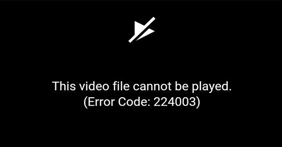 video file cannot be play