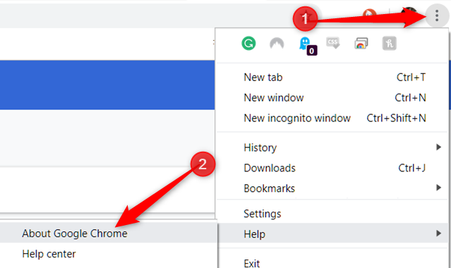 update chrome to latest version