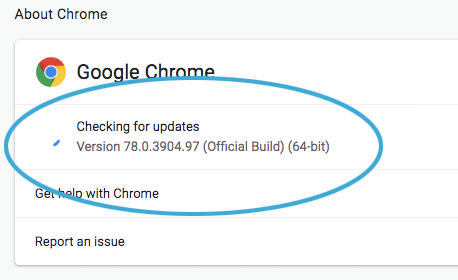 update chrome