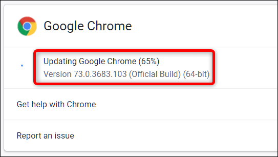 update google chrome