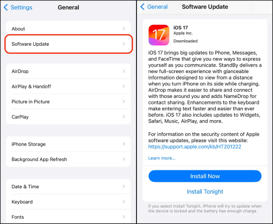 update to the latest ios version
