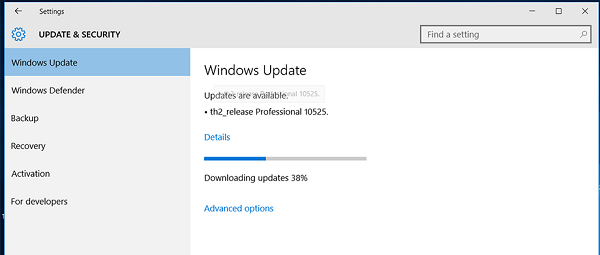 update window system