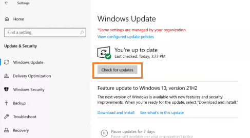 update windows system