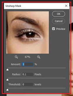 use unsharp mask in photoshop