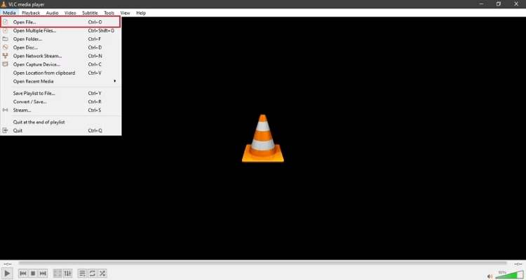 use vlc to open flv files