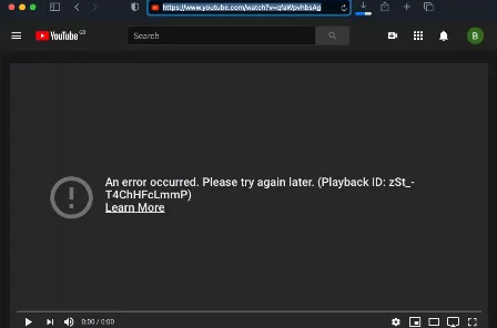 videos cannot play on chrome or app