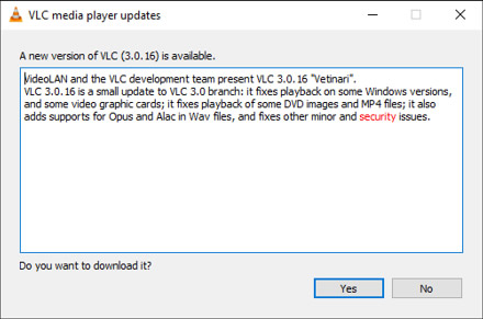 vlc media player updates