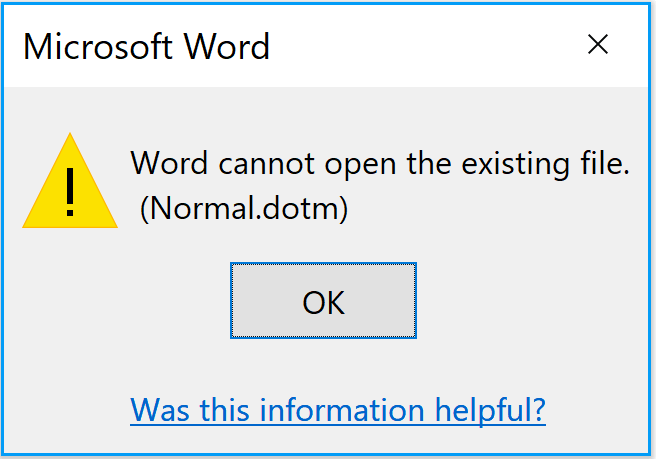 why can't I open Word documents