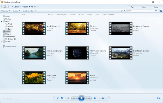 windows media player play mov files