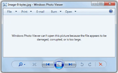 windows photo viewer cannot open