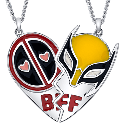 deadpool and wolverine necklace