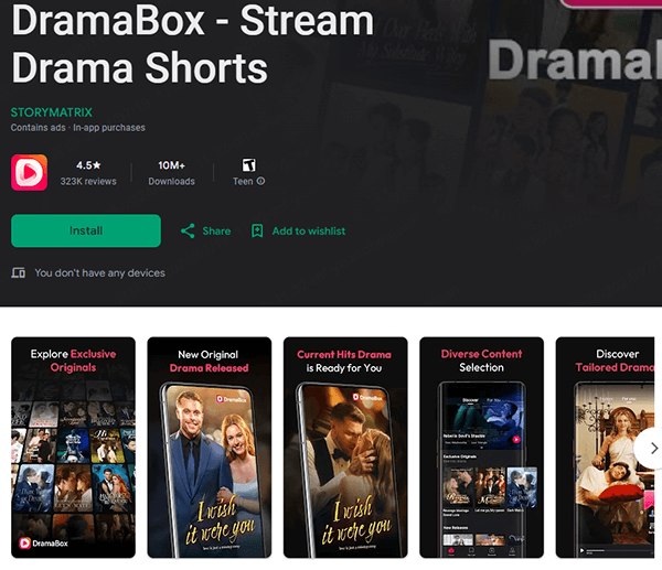 apps like reelshort dramabox