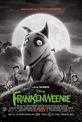 Frankenweenie best family halloween movies