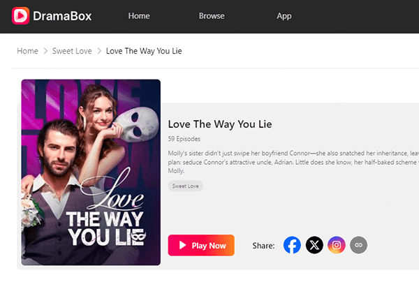 watch love the way you lie full movie on dramabox