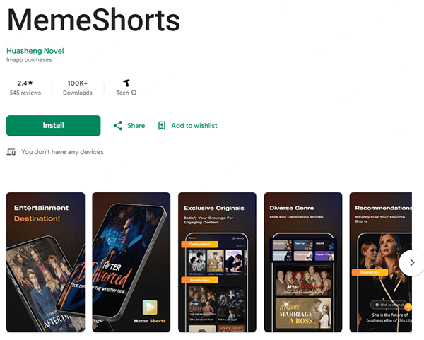 memeshorts app