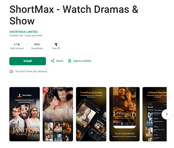 apps like reelshort shortmax