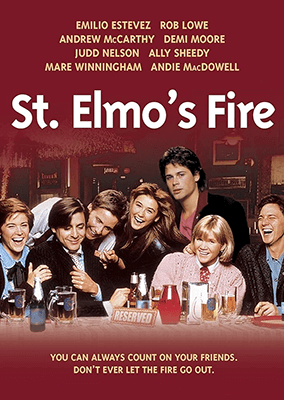 best romantic movies 80s St. Elmo's Fire