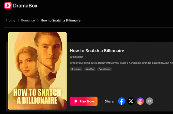 watch How to Snatch a Billionaire full movie dramabox