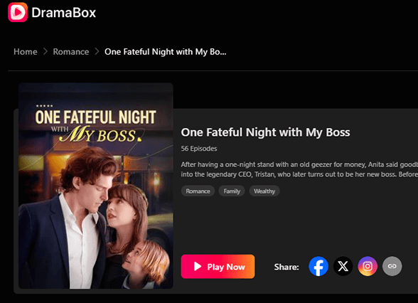 watch One Fateful Night with My Boss full movie dramabox