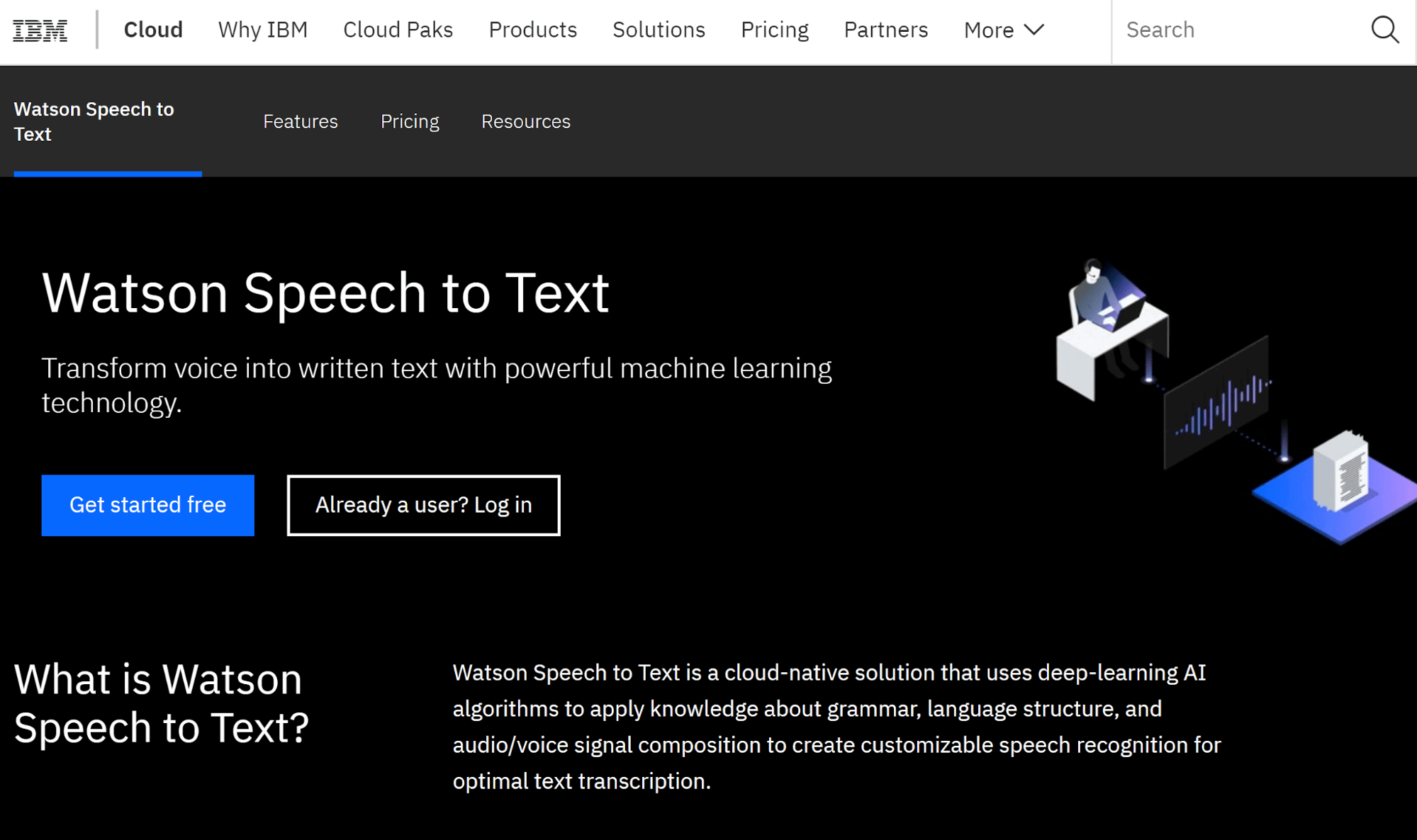 ibm watson speech to text