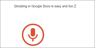start voice typing in google docs