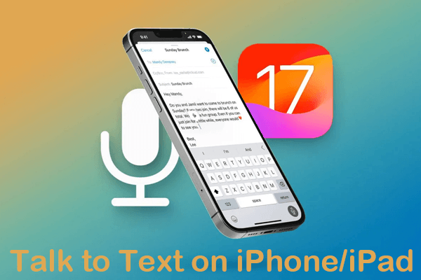 use talk to text on iphone