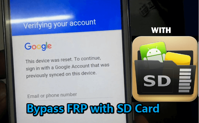bypass FRP with SD card<