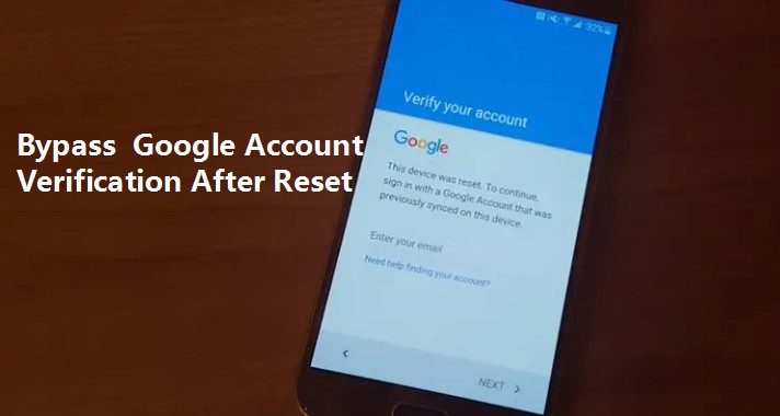 bypass google account verification after reset