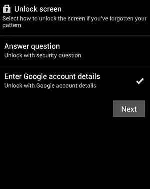 enter google account