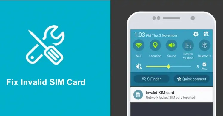 fix invalid sim card