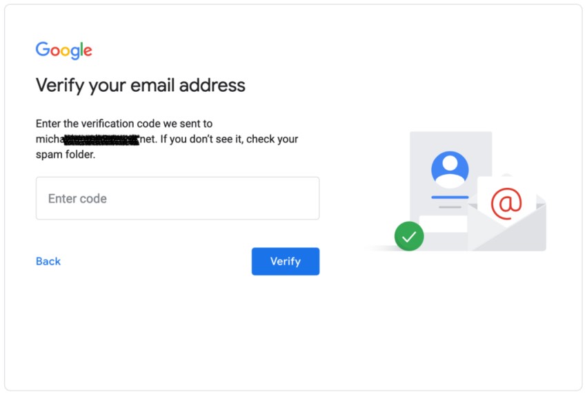 google can t verify my email account