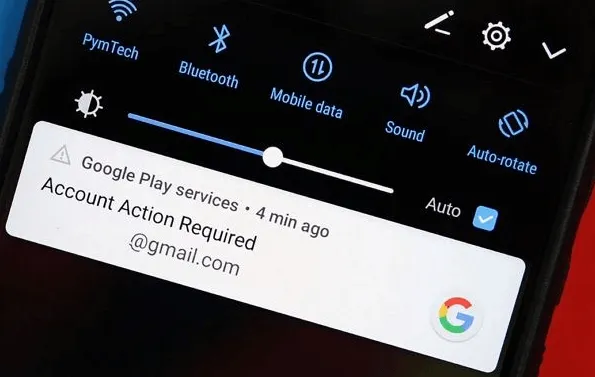 account action required how to remove