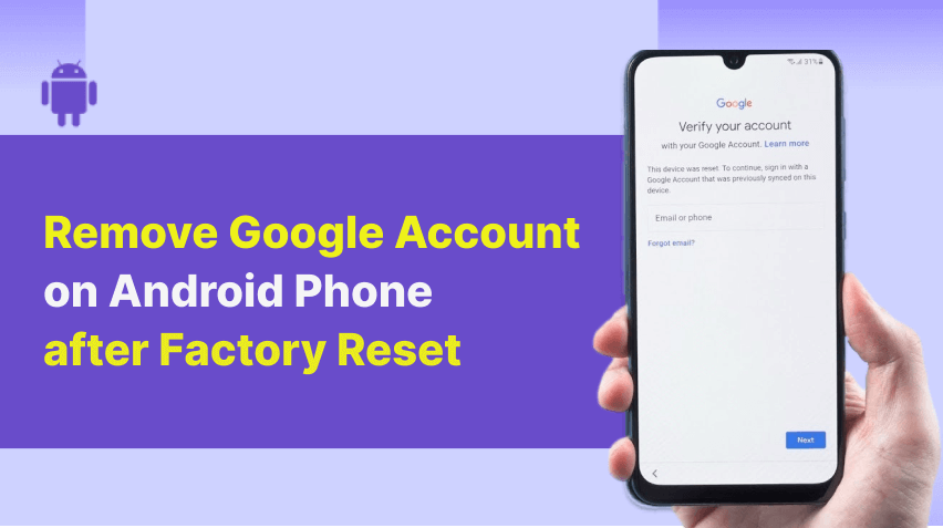 How to unlock Google account on Android phone after factory reset?