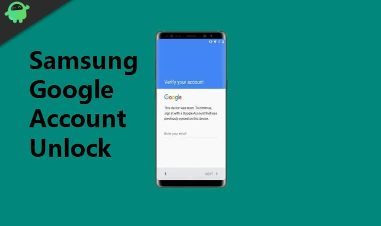 Samsung Google account unlock