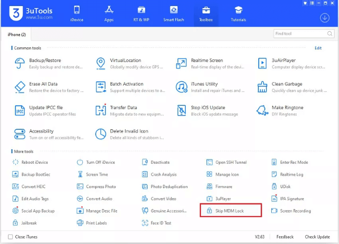 3utools remove mdm