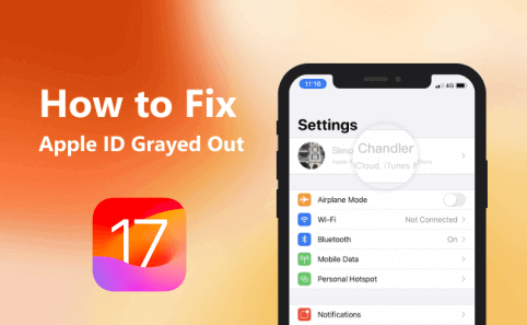 why is my apple id grayed out on iphone