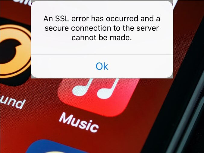 apple music ssl error