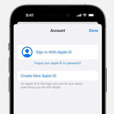 create new apple id