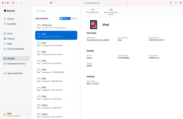 how to delete device management on school ipad free in apple school manager