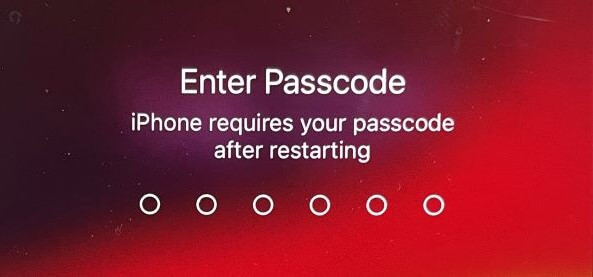 enter passcode to unlock iphone